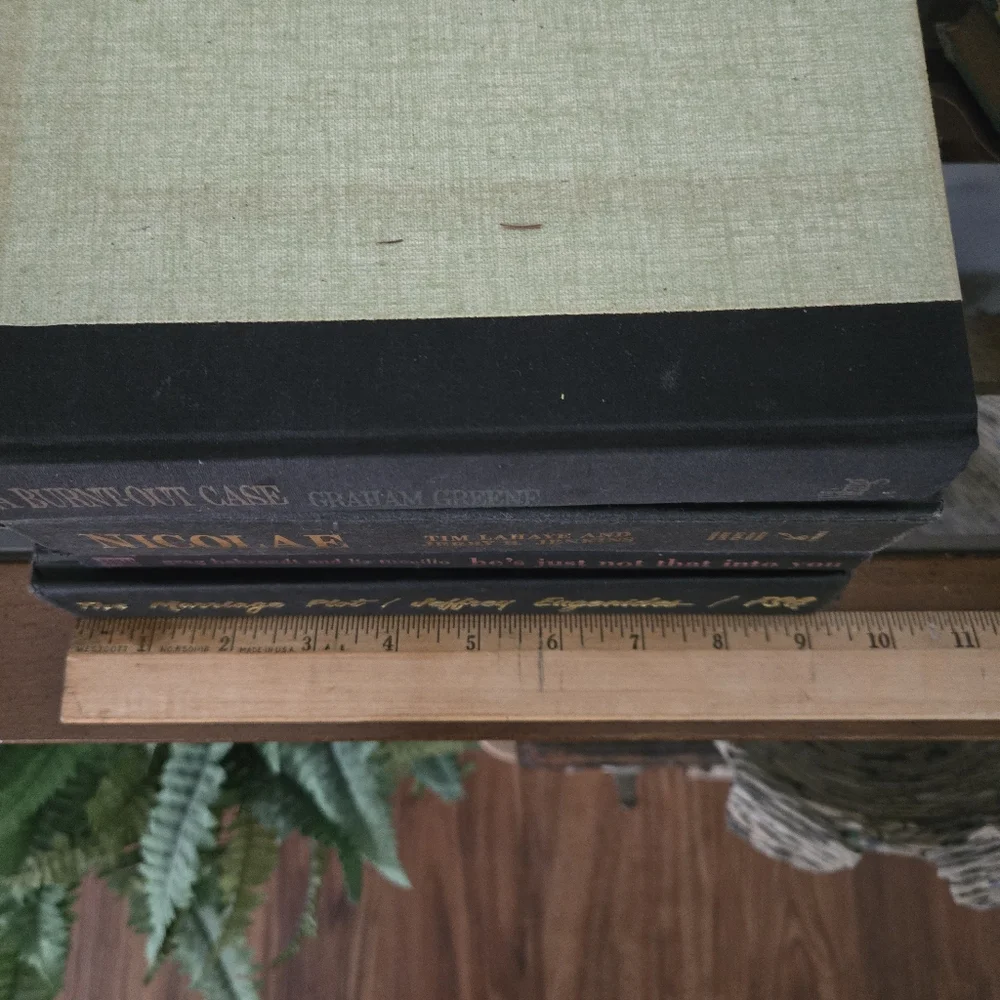 Black Decorative Hardback Book Set Of 4 For Home Decor Styling Staging Props